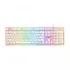 Havit KB876L USB Multi-Function RGB Backlit Gaming Bangla Keyboard (White)